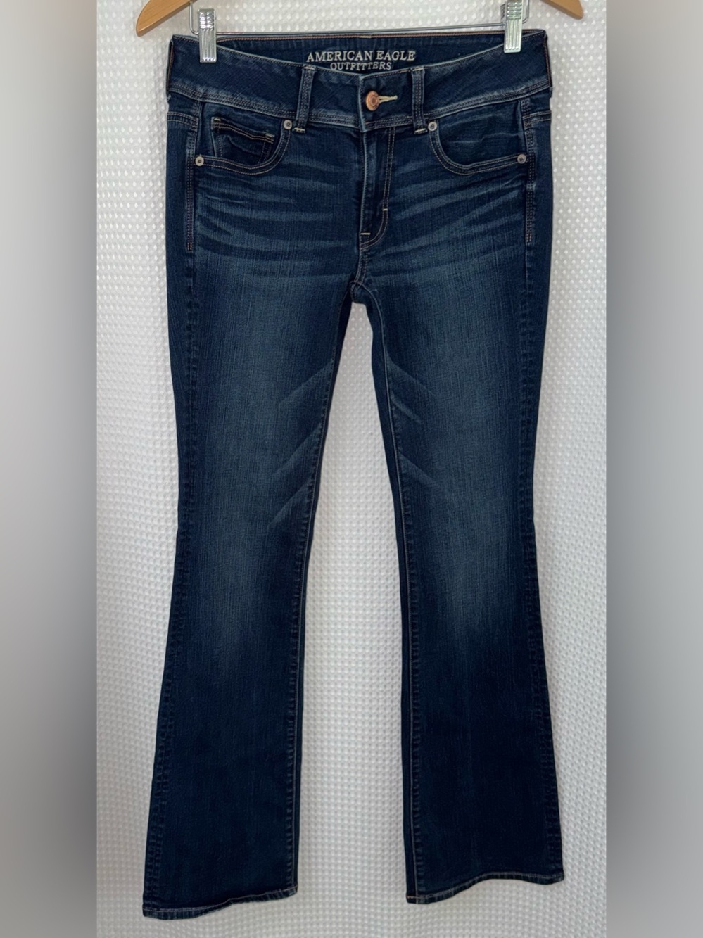 AMERICAN EAGLE bootcut‎ Jeans size 4 long - dark blue